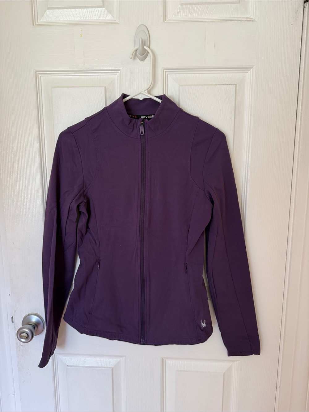 Spyder Women's Deep Purple Full-Zip Workout 
Jacket